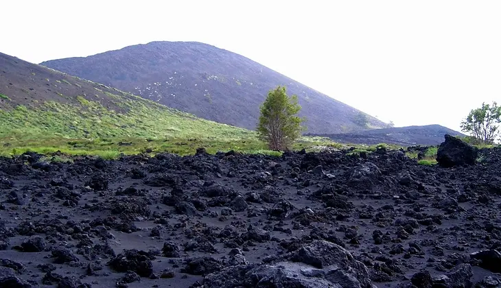 Aufstieg Vulkan Sizilien Natur Ätna Sizilien Ätna